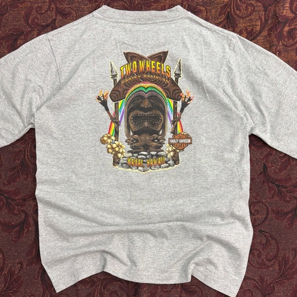 Y2K Harley Davidson Hawaii Long Sleeve Tee - Picture 2 of 5